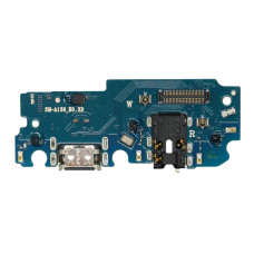 Шлейф для Samsung A136U Glaxy A13 5G /M136, коннектора зарядки, конектора наушников с микрофоном, оригинал
