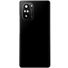 Задня кришка для Xiaomi Poco F3, Redmi K40, чорна, з лого Poco з склом камери оригінал