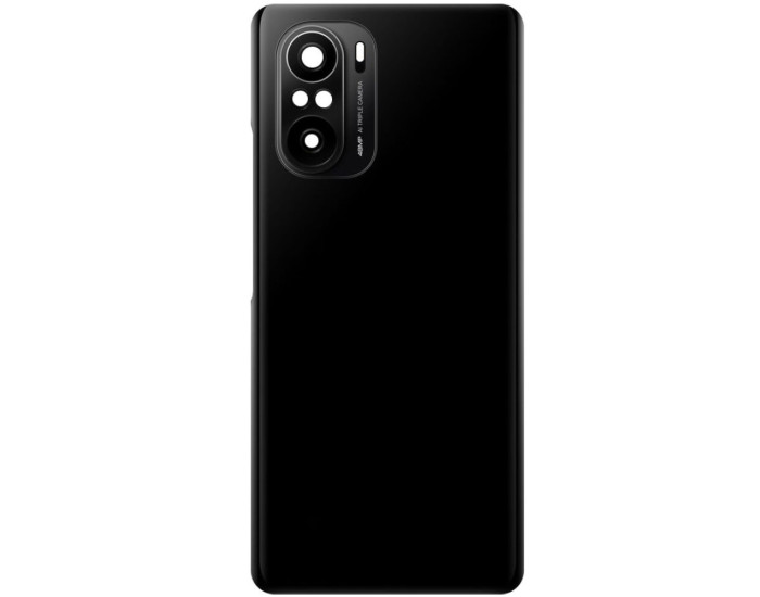 Задня кришка для Xiaomi Poco F3, Redmi K40, чорна, з лого Poco з склом камери оригінал