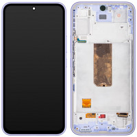 Дисплей з сенсорним екраном (модуль) Samsung A546 Galaxy A54 5G, чорний з рамкою Violet, OLED