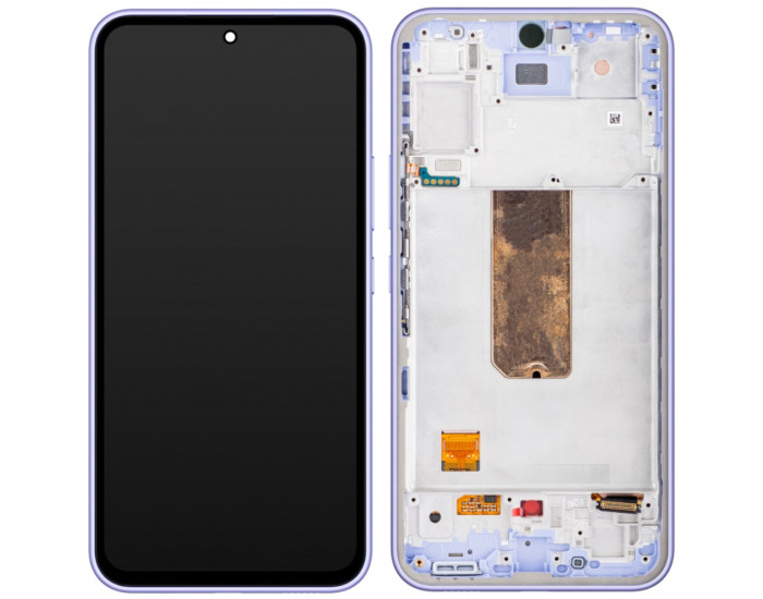 Дисплей з сенсорним екраном (модуль) Samsung A546 Galaxy A54 5G, чорний з рамкою Violet, OLED