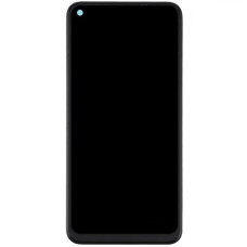 Дисплей с сенсорным экраном (модуль) Samsung A115 A11 / M115 M11, черный с рамкой, оригинал