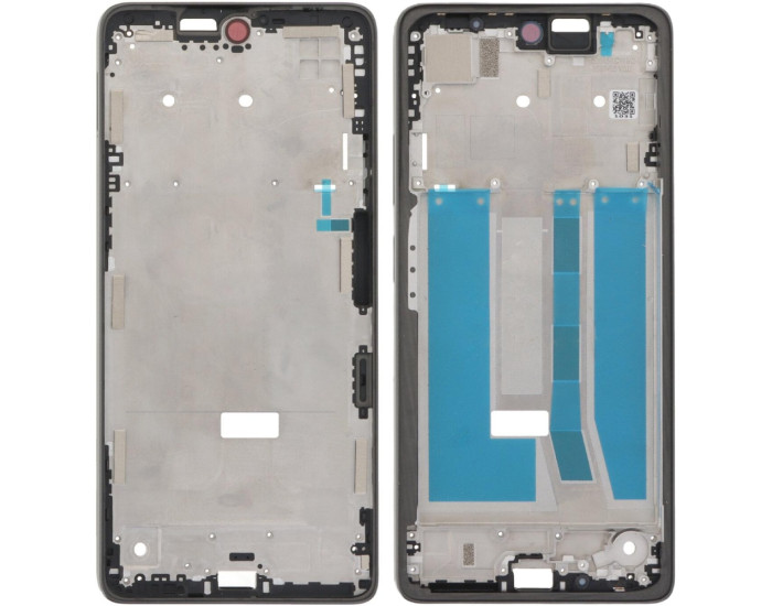 Рамка кріплення дисплея Motorola XT2437-2 Moto G75. сіра, Charcoal gray