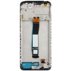 Дисплей з сенсорним екраном (модуль) Xiaomi Redmi 10C /Poco C40, чорний з рамкою