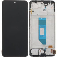 Дисплей с сенсорным экраном (модуль) Xiaomi Redmi Note 14 4G Global 159,58 mm, черный с рамкой, OLED