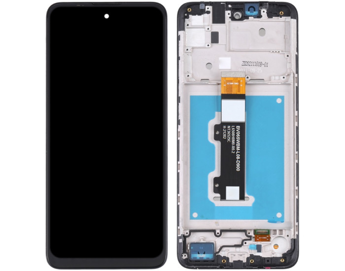 Дисплей з сенсорним екраном (модуль) Motorola XT2159 Moto E40/XT2158-6 Moto E30, чорний, з рамкою оригінал