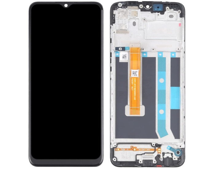 Дисплей с сенсорным экраном (модуль) Oppo A15 /A15s /A35, FPC-HTF065H093-A0 версия 1, черный с рамкой