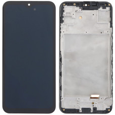 Дисплей з сенсорним екраном (модуль) Samsung A155 A15 /A156, чорний з рамкою, TFT