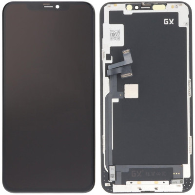 Дисплей з сенсорним екраном (модуль) iPhone 11 Pro Max, чорний, OLED, GX