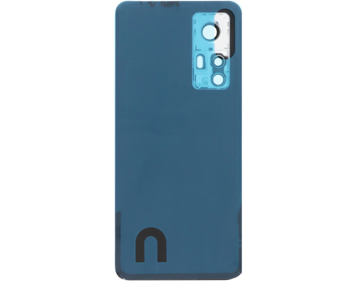 Задняя панель корпуса для Xiaomi 12 /12X, синяя со стеклом камеры