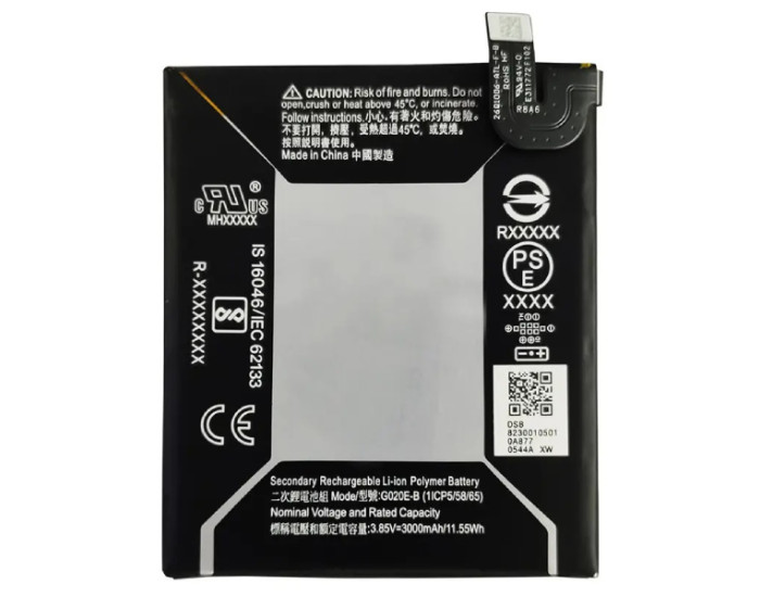 Аккумулятор Google Pixel 3 Lite/ Pixel 3a, G020E-B, 3000 mAh