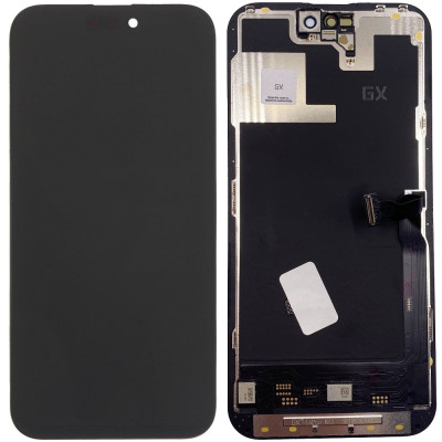 Дисплей з сенсорним екраном (модуль) iPhone 14 Pro Max, чорний, OLED OEM Hard, GX