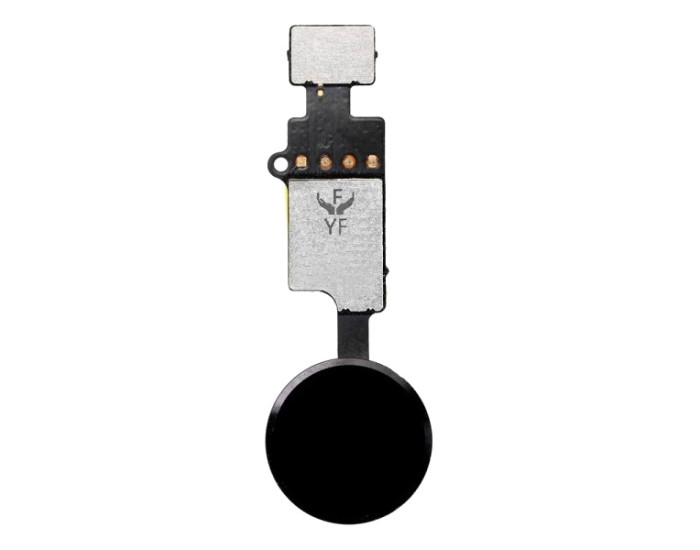 Шлейф для iPhone 7, iPhone 7 Plus, iPhone 8, iPhone 8 Plus, кнопки Home, черный, Версия YF, 5 Gen