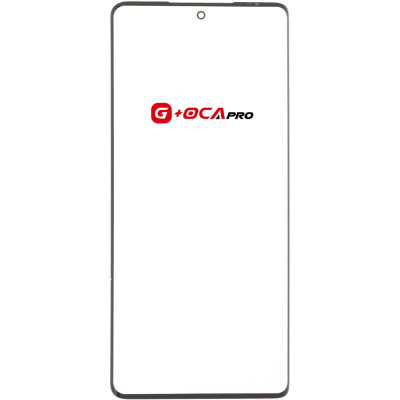 Скло фронтальне c OCA-пленкой Motorola XT2429 Moto Edge 50 Fusion, чорне, оригінал G+OCA Pro