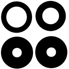 Скло камери для Realme 8 / 8 Pro чорне (комплект)