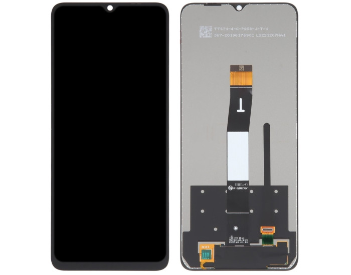 Дисплей с сенсорным экраном (модуль) Xiaomi Redmi 12C /Redmi 11A /Poco C55, черный, оригинал