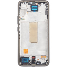 Дисплей з сенсорним екраном (модуль) Samsung A346 A34 5G, чорний, з рамкою сірою, OLED