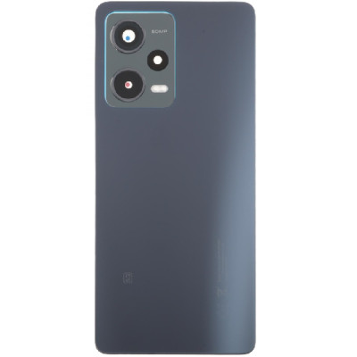 Задняя панель корпуса Xiaomi Redmi Note 12 Pro 5G со стеклом камеры, Black