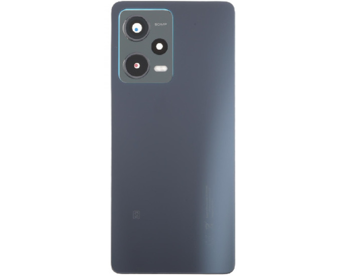 Задняя панель корпуса для Xiaomi Redmi Note 12 Pro 5G, Black со стеклом камеры