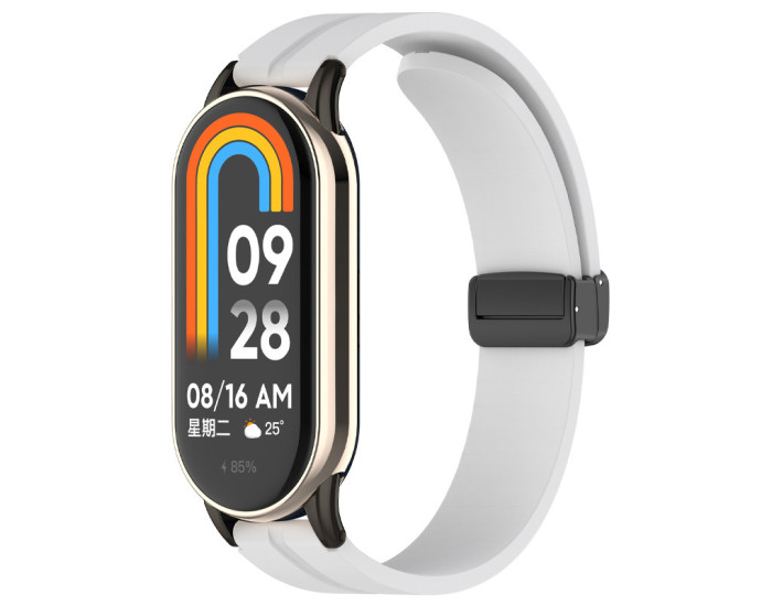Ремешок Line Magnetic Xiaomi Mi Band 8/9/10, Grey