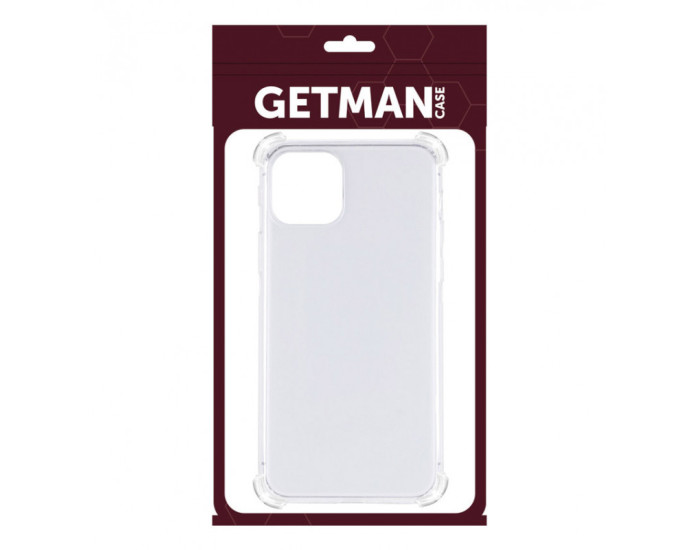 Чехол-силикон Getman Ease logo усиленные углы iPhone 12, Прозрачный
