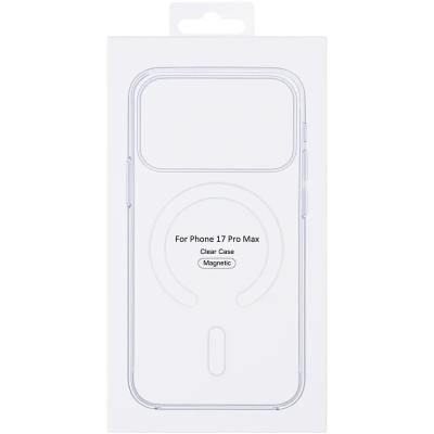 Чохол-силікон Clear Case with MagSafe and Animation iPhone 17 Pro Max Прозорий