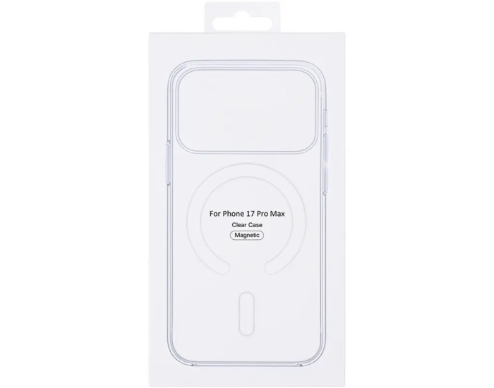 Чехол-силикон Clear Case with MagSafe and Animation iPhone 17 Pro Max Прозрачный