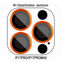 Захисне Скло Metal Classic на камеру iPhone 17 Pro /17 Pro Max (Помаранчевий / Orange)
