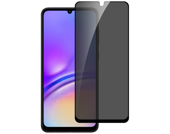 Защитное стекло Privacy 5D (full glue)Samsung A16 4G/5G /A17 4G/5G /A26 5G /A27, черный