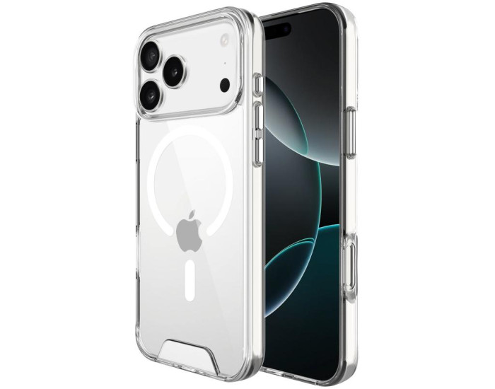 Чехол-силикон Space MagSafe Drop Protection iPhone 17 Pro Max Прозрачный