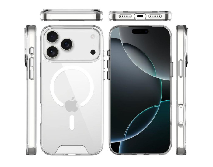 Чехол-силикон Space MagSafe Drop Protection iPhone 17 Pro Max Прозрачный