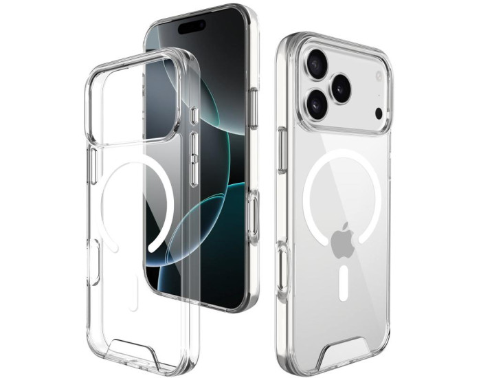 Чехол-силикон Space MagSafe Drop Protection iPhone 17 Pro Max Прозрачный