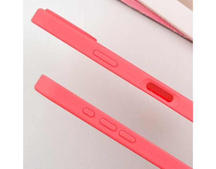 Чехол-силикон оригинал Full Soft Matte iPhone 16 (Арбузный / Watermelon Red)