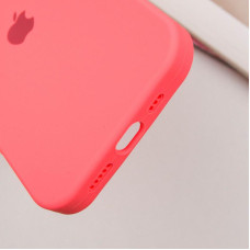 Чехол-силикон оригинал Full Soft Matte iPhone 16 (Арбузный / Watermelon Red)