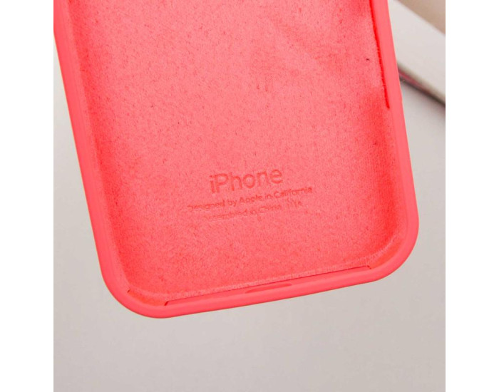 Чехол-силикон оригинал Full Soft Matte iPhone 16 (Арбузный / Watermelon Red)
