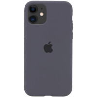 Чехол-силикон оригинал Full Cover Soft Matte iPhone 11 (Серый / Dark Grey)
