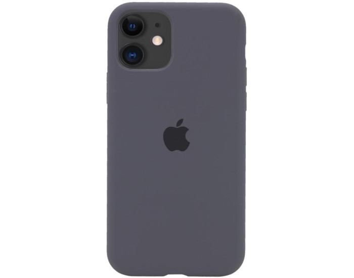 Чехол-силикон оригинал Full Cover Soft Matte iPhone 11 (Серый / Dark Grey)