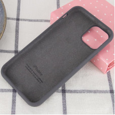 Чехол-силикон оригинал Full Cover Soft Matte iPhone 11 (Серый / Dark Grey)