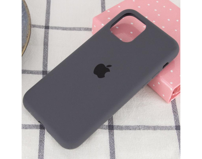 Чехол-силикон оригинал Full Soft Matte iPhone 11 Pro (Серый / Dark Gray)