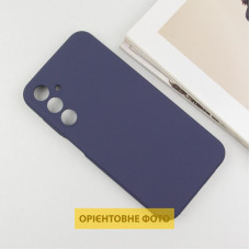 Чохол-силікон Silicone Lakshmi Full Camera Samsung S25 Edge, (Темно-синій / Midnight blue)