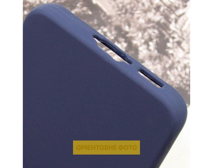 Чохол-силікон Silicone Lakshmi Full Camera Samsung S25 Edge, (Темно-синій / Midnight blue)