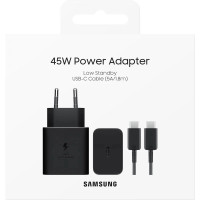 Мережеве зарядний пристрій Samsung EP-T4511 45W Type-C to Type-C cable (EP-T4511XBEGEU) чорний (100% оригінал)