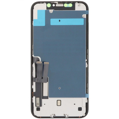 Дисплей з сенсорним екраном (модуль) iPhone 11, чорний, переклеювання