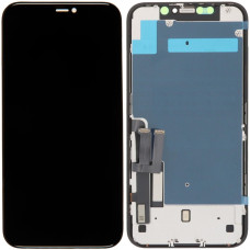 Дисплей з сенсорним екраном (модуль) iPhone 11, чорний, переклеювання