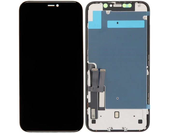 Дисплей з сенсорним екраном (модуль) iPhone 11, чорний, переклеювання