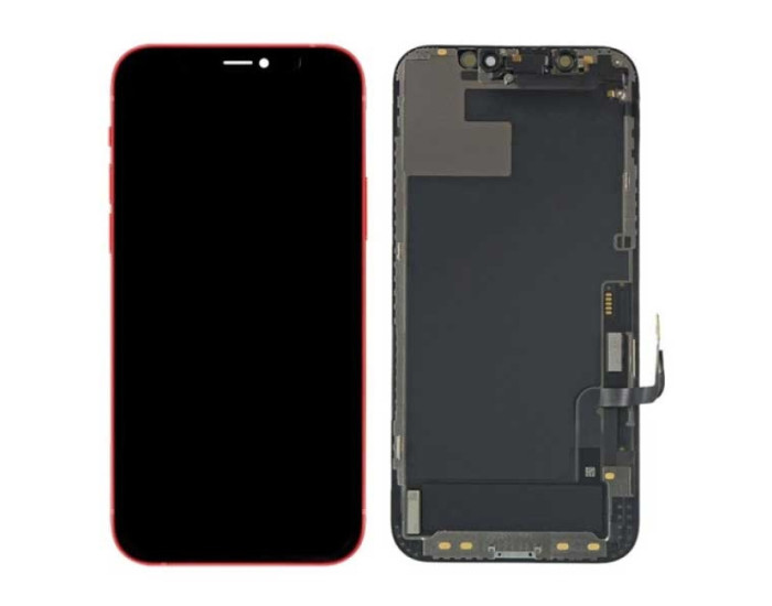 Дисплей з сенсорним екраном (модуль) iPhone 12 Mini, чорний, переклеювання