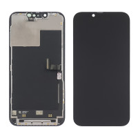 Дисплей с сенсорным экраном (модуль) iPhone 13 Pro, черный переклейка, с вверхним шлейфом