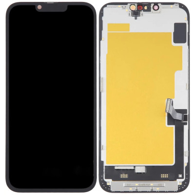 Дисплей з сенсорним екраном (модуль) iPhone 14 Plus, чорний, переклеювання