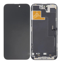 Дисплей з сенсорним екраном (модуль) iPhone 14 Pro Max, чорний, переклеювання