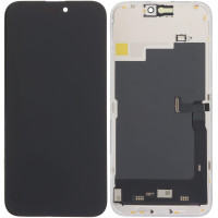 Дисплей з сенсорним екраном (модуль) iPhone 15 Pro Max, чорний, OLED GX